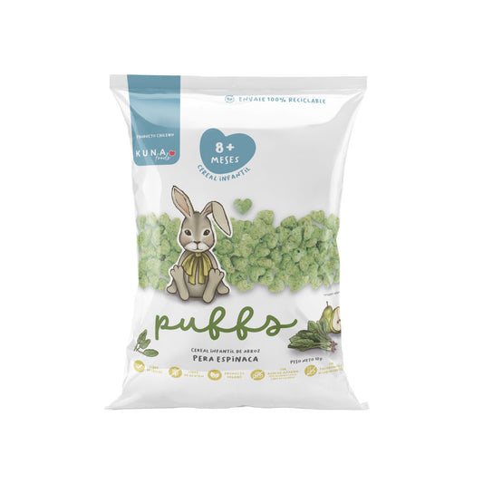 Puffs Pera Espinaca Individual