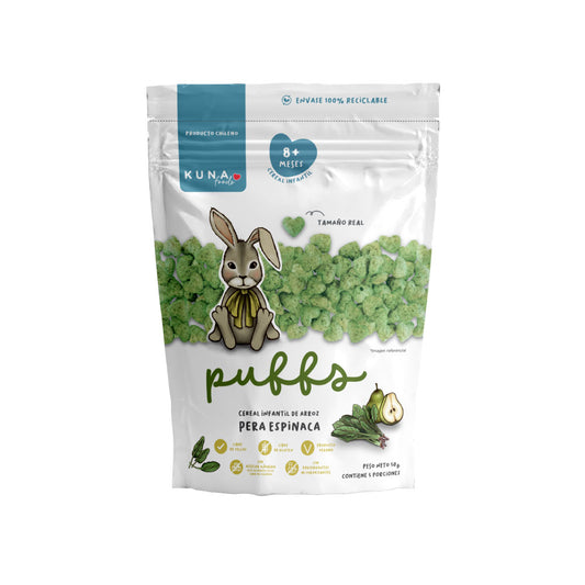 Puffs Pera Espinaca Familiar